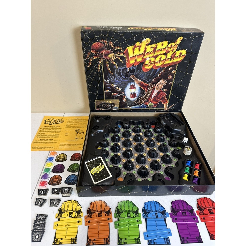 Web of Gold: Adventure Board Game - TSR #1052‎ (missing Few Pieces) Not Complete